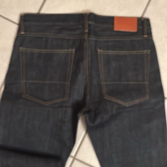 Tellason Ladbroke slim tapered selvedge denim jeans 36 USA. 14oz red line NWOT - Picture 5 of 10